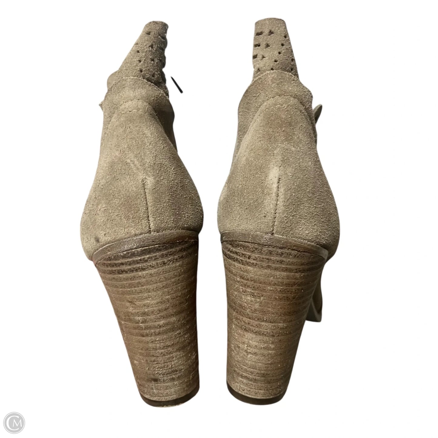 Boots Ankle Heels By Vince Camuto In Tan, Size: 10