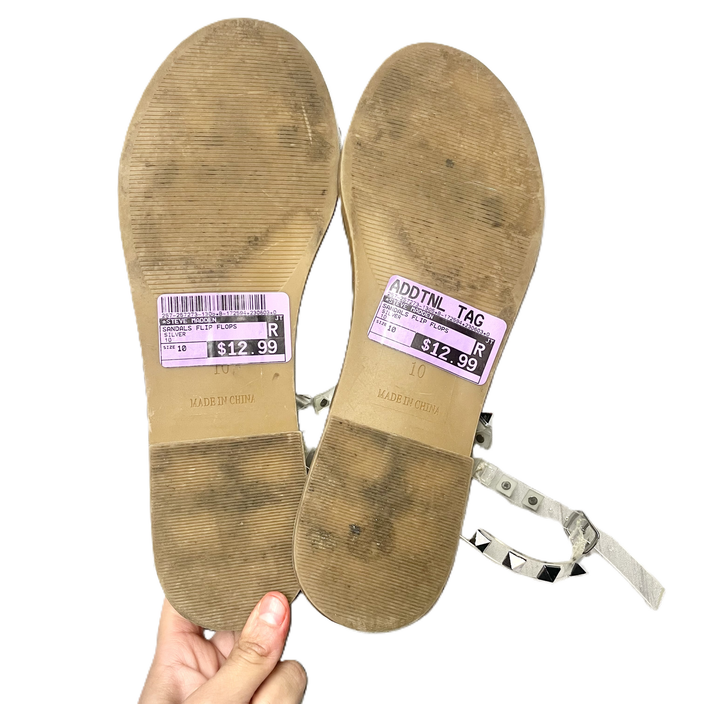 Sandals Flip Flops By Steve Madden  Size: 10