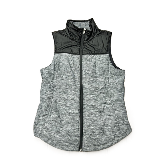 Vest Puffer & Quilted By The North Face In Black & Grey, Size: M