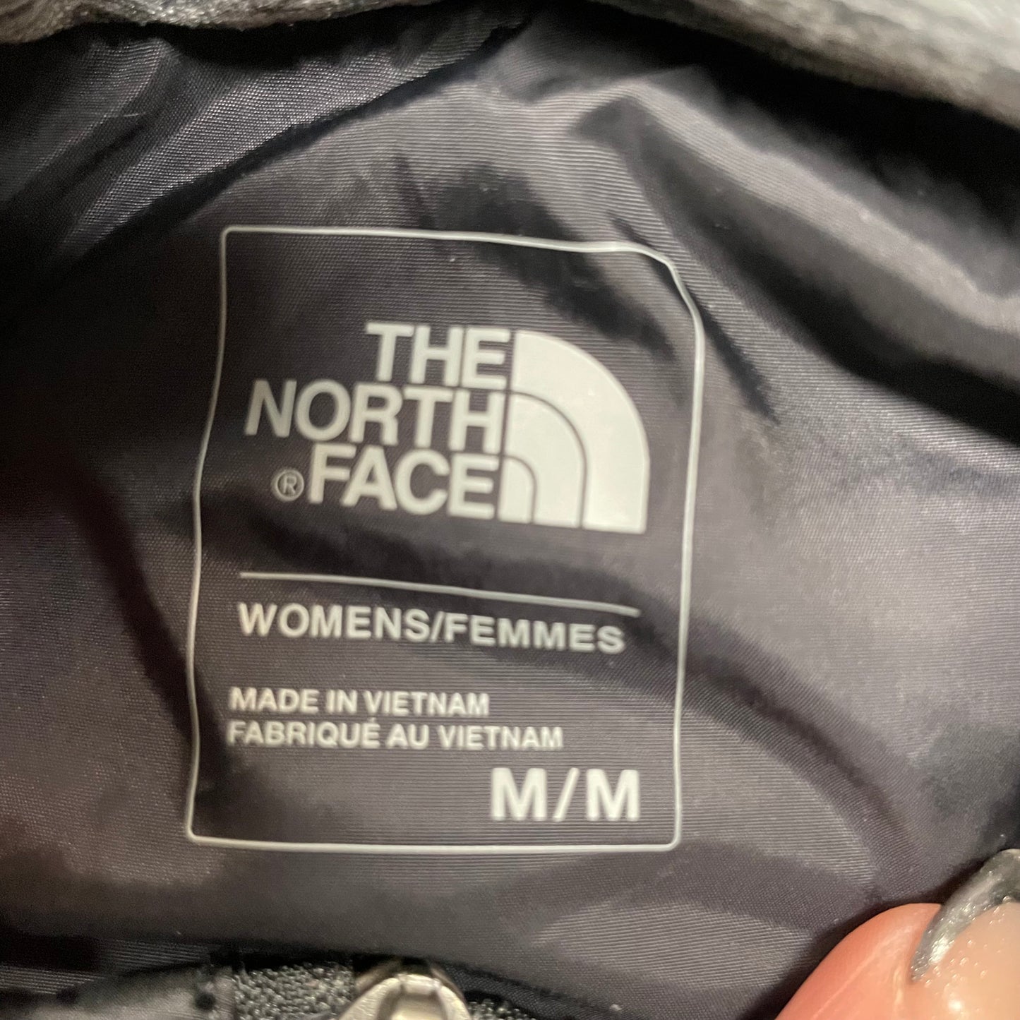 Vest Puffer & Quilted By The North Face In Black & Grey, Size: M