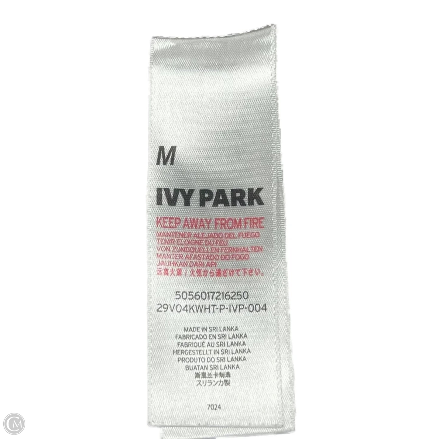 Athletic Tank Top By Ivy Park In White, Size: M
