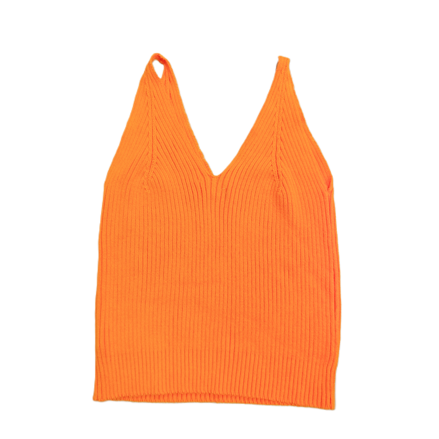 Orange Top Sleeveless By Frnch Paris, Size: M