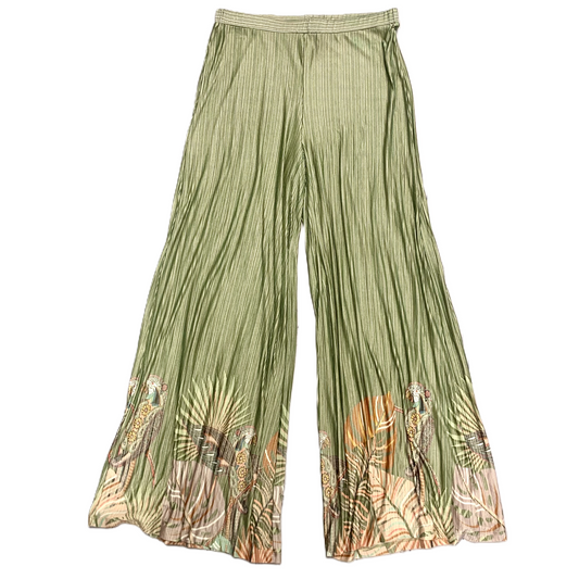 Pants Wide Leg By Farm Rio In Green, Size: M