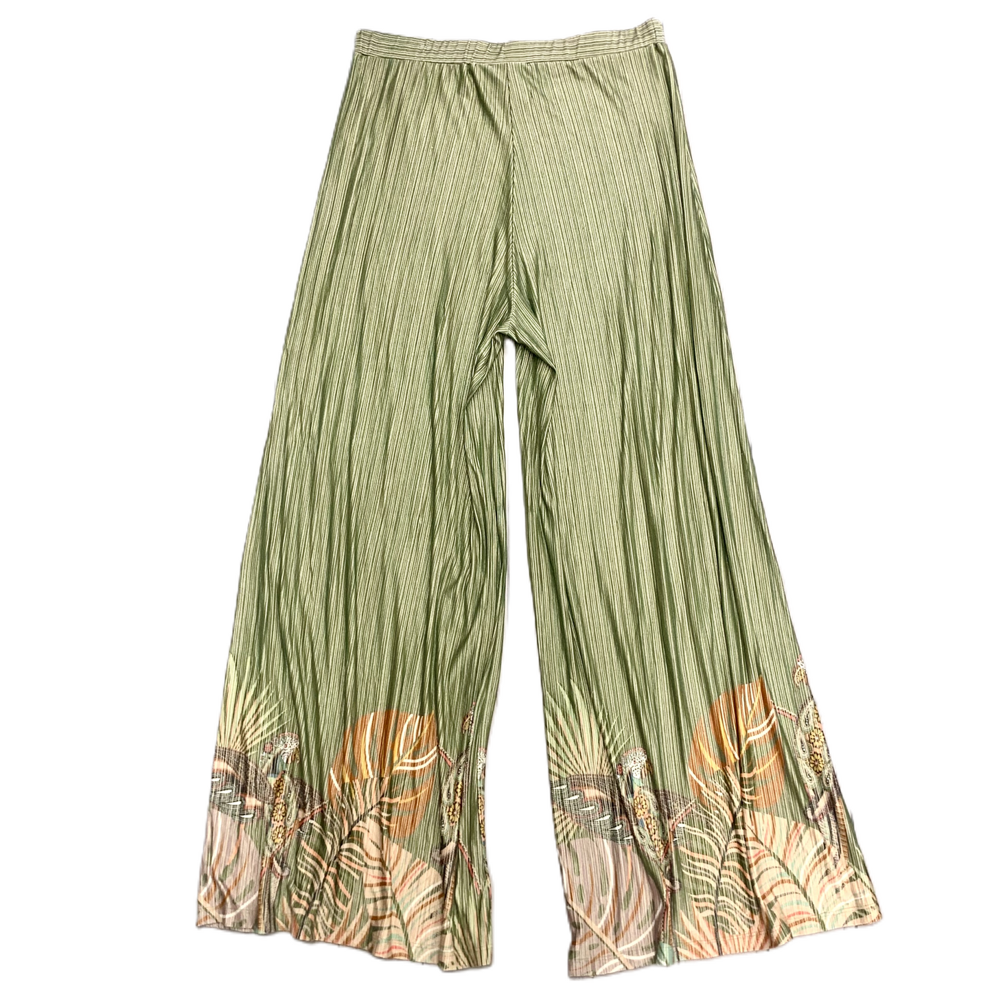 Pants Wide Leg By Farm Rio In Green, Size: M