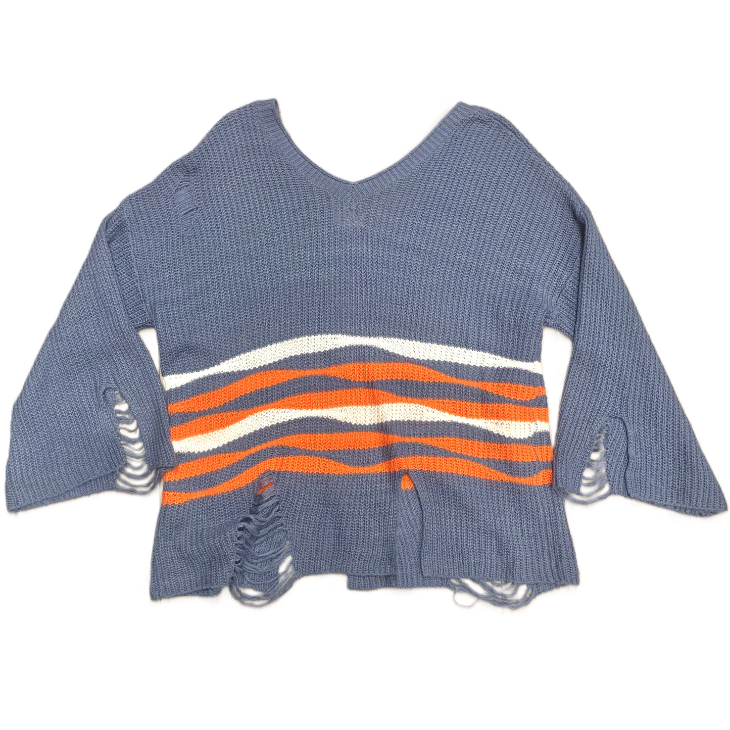 Sweater By Pol In Blue & Orange, Size: S