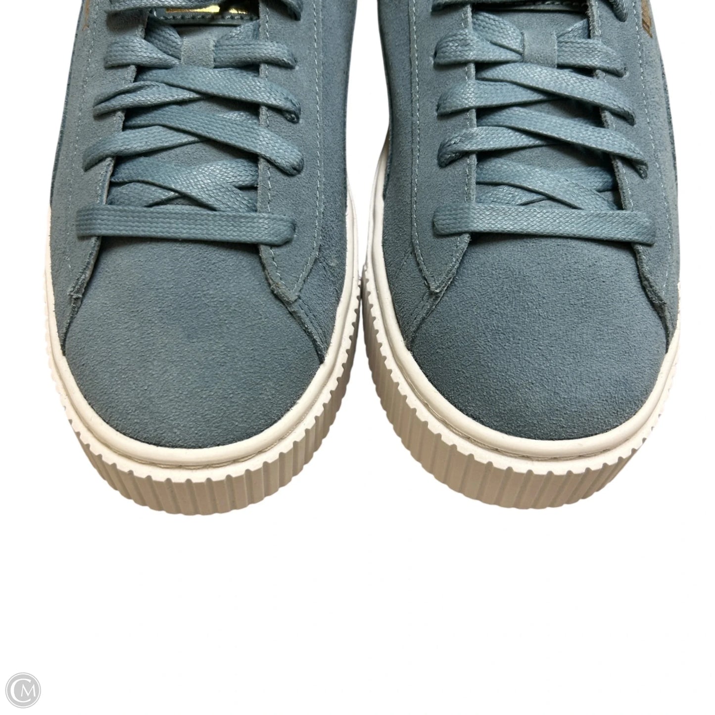 Shoes Sneakers By Puma In Blue, Size: 10