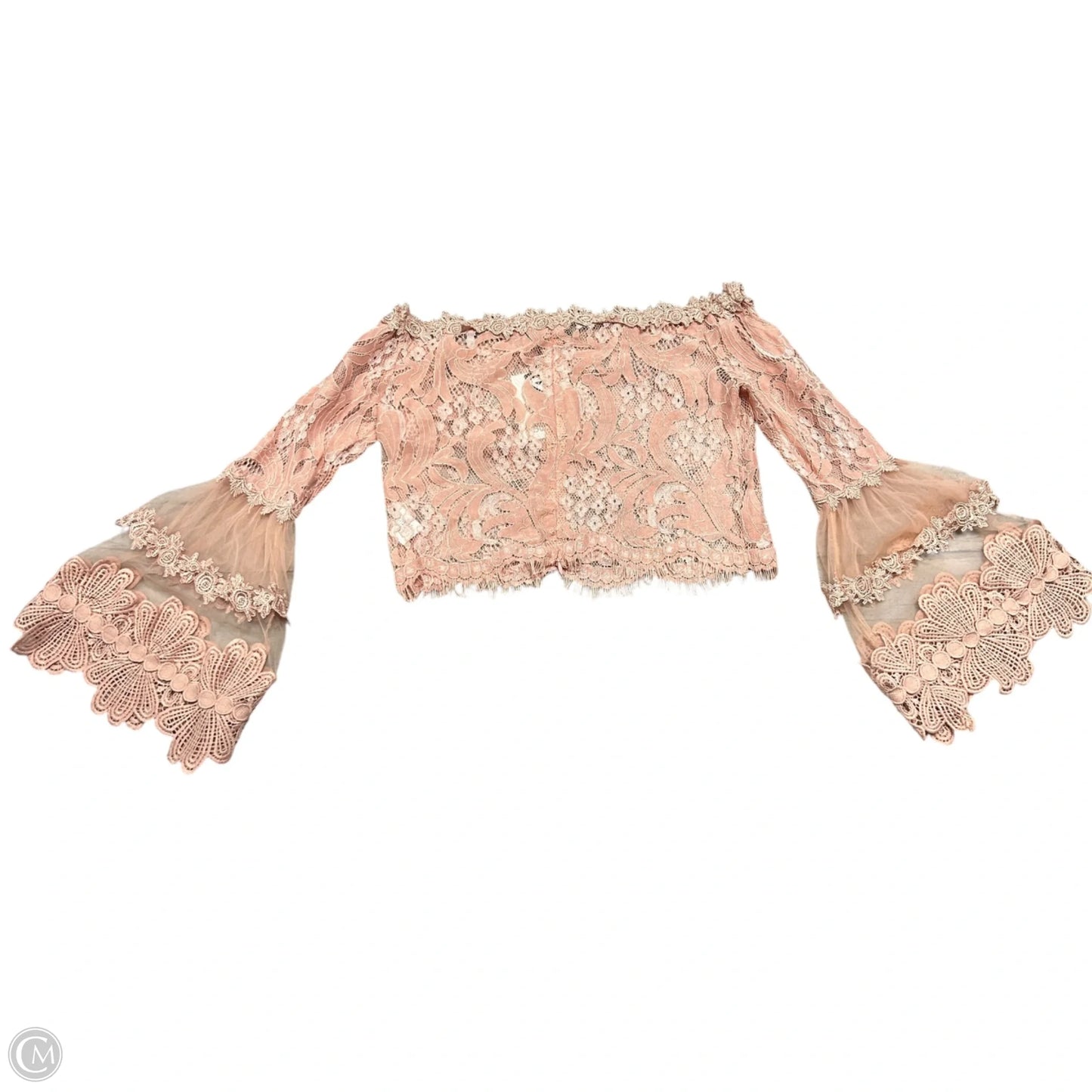 Top 3/4 Sleeve By Blithe In Pink, Size: M