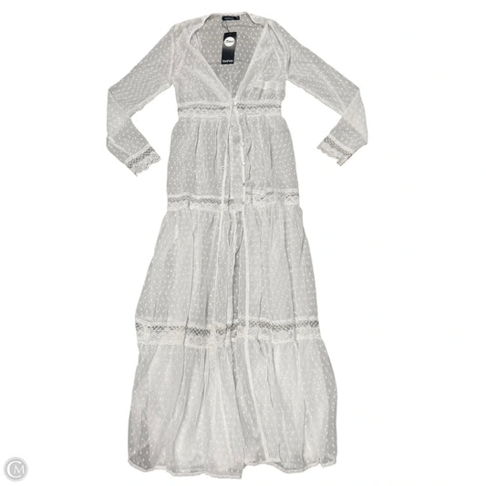 Swimwear Cover-up In White, Size: S