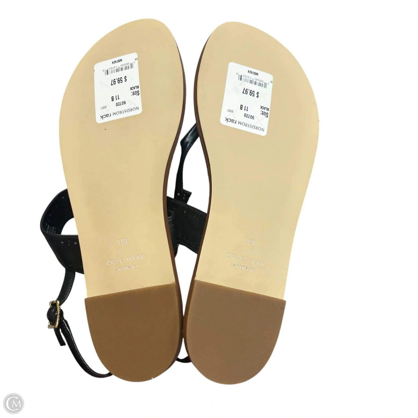 Sandals Flats By Cole-haan In Black, Size: 11