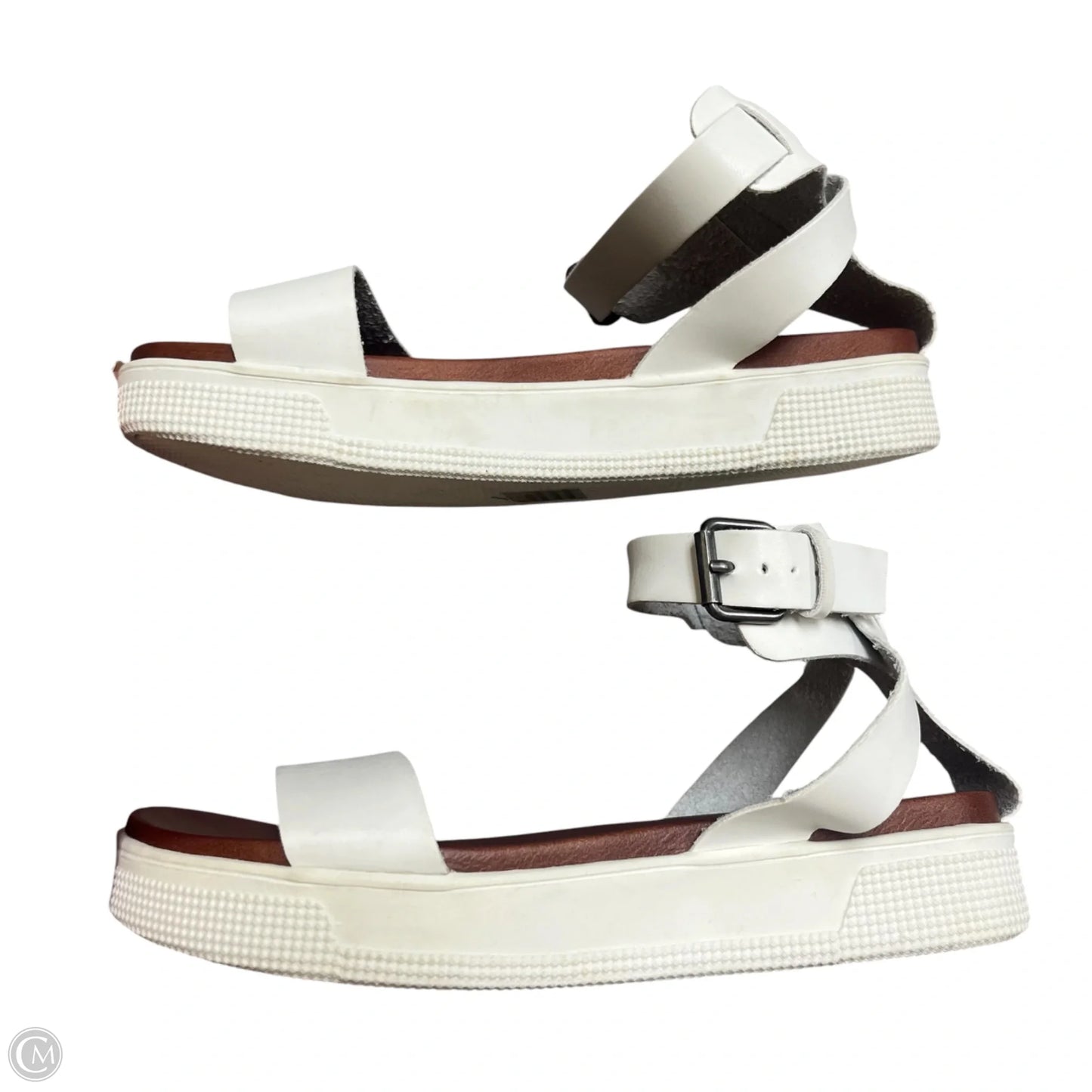 Sandals Heels Platform By Mia In White, Size: 7