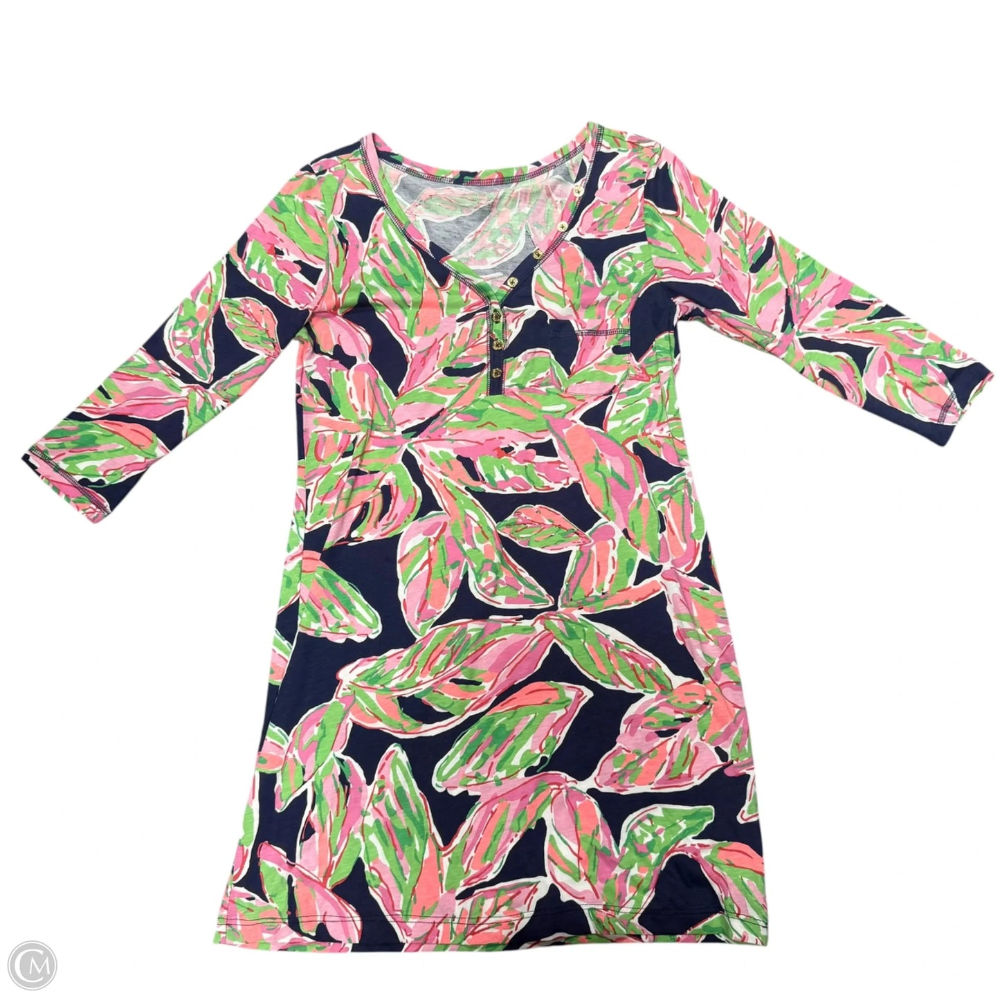 Dress Designer By Lilly Pulitzer In Blue & Pink, Size: M