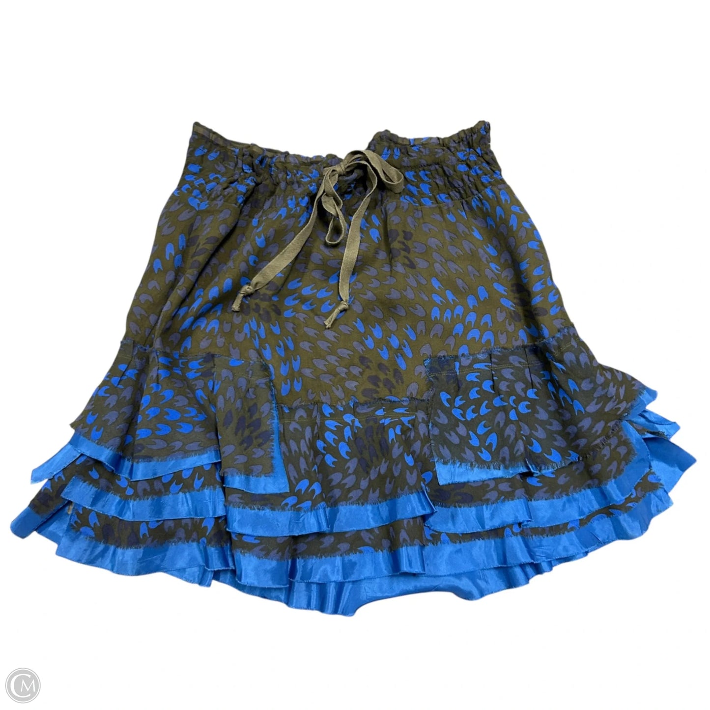 Skirt Mini & Short By Free People In Blue & Green, Size: Xs