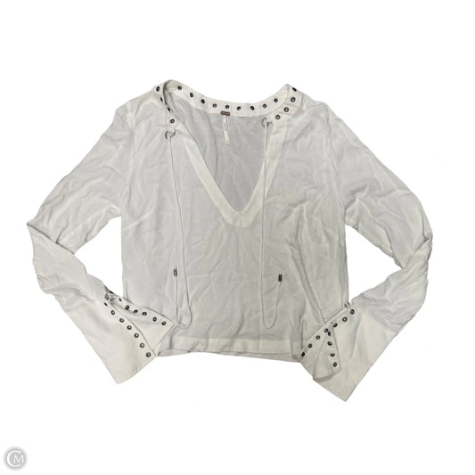 Top Long Sleeve By Free People In White, Size: S