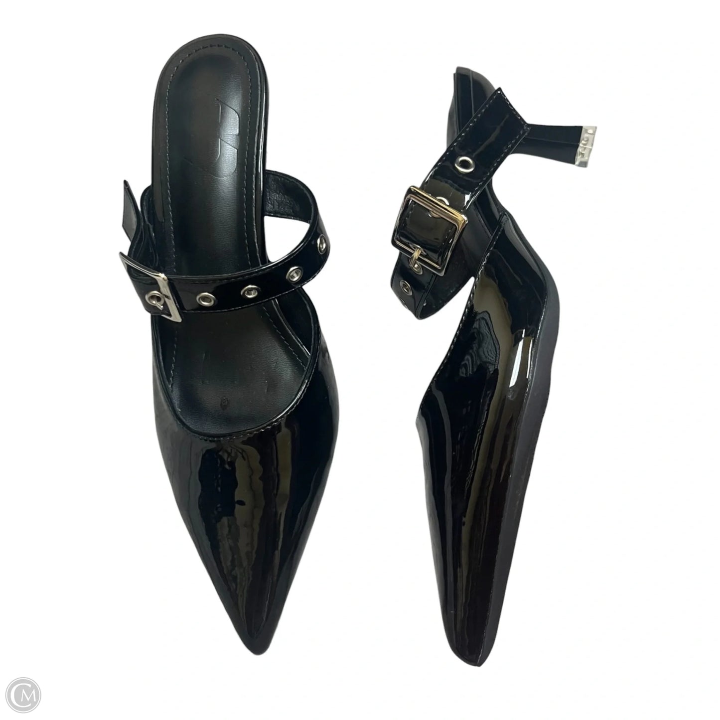 Shoes Heels Kitten In Black, Size: 6.5