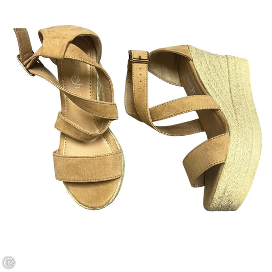 Shoes Heels Block By Refresh In Tan, Size: 6