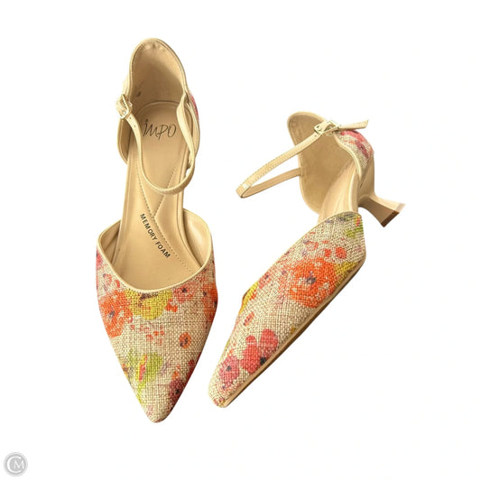 Shoes Heels Kitten By Impo In Floral Print, Size: 11