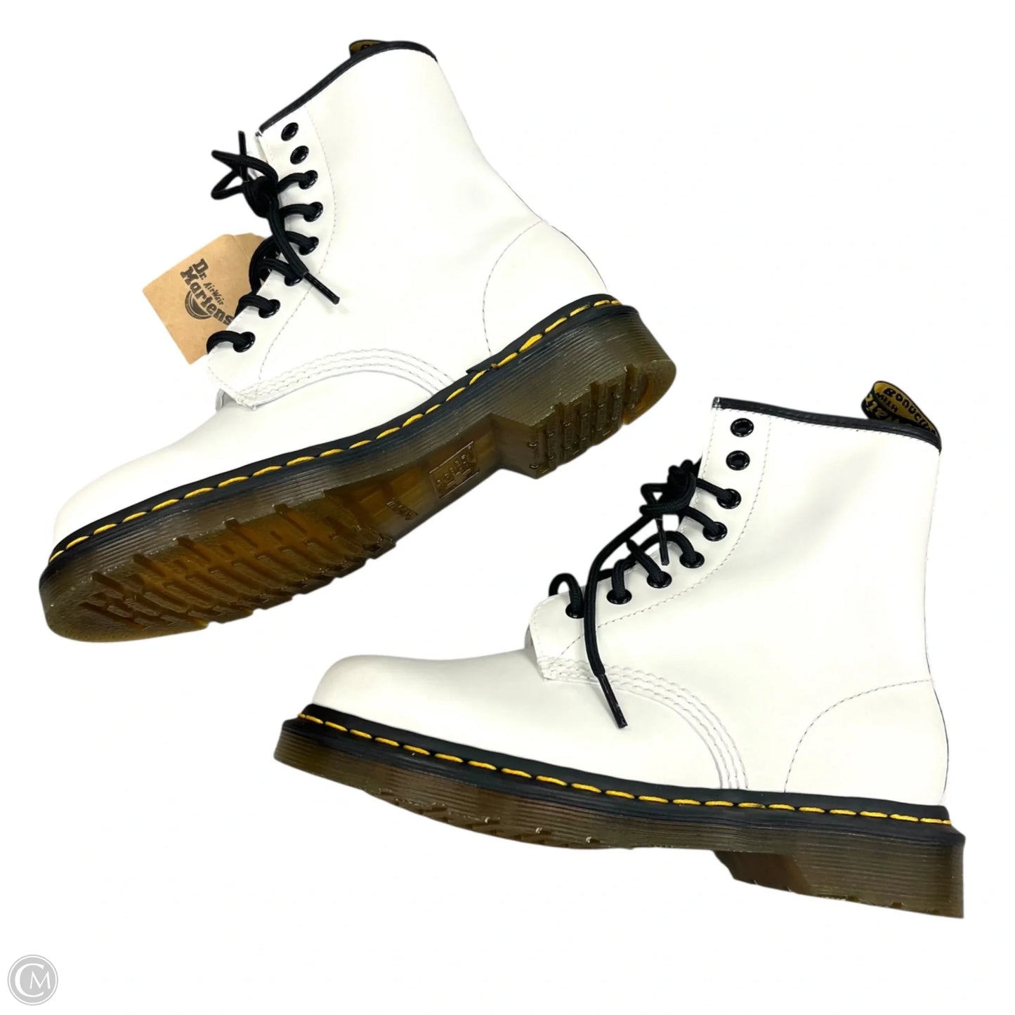 Boots Combat By Dr Martens In White, Size: 6
