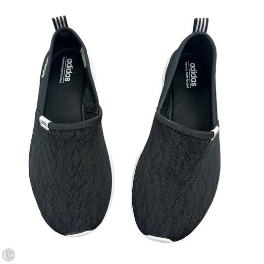 Shoes Flats By Adidas In Black & White, Size: 8