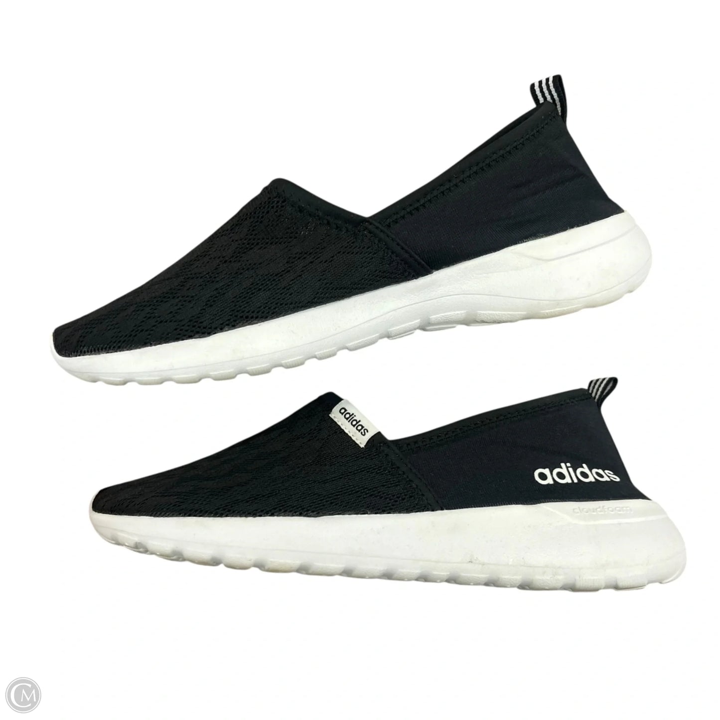 Shoes Flats By Adidas In Black & White, Size: 8