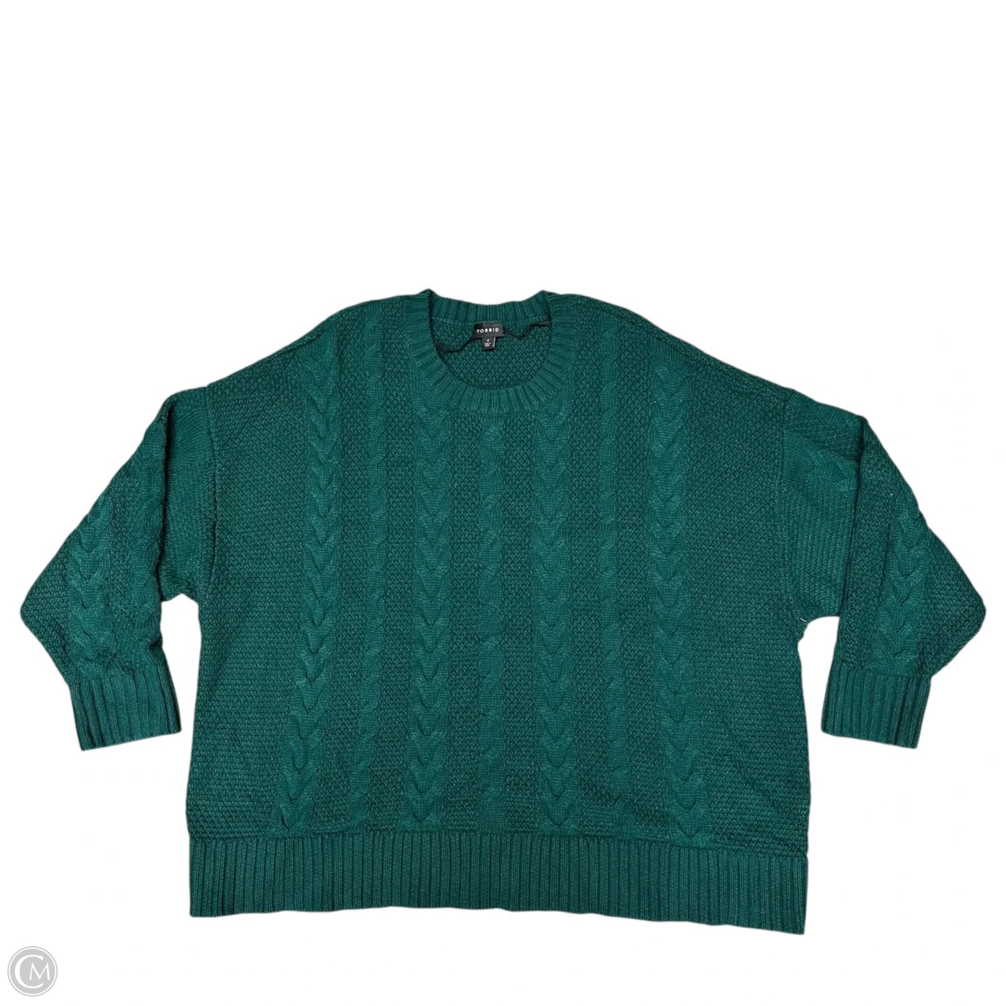 Sweater By Torrid In Green, Size: 4x