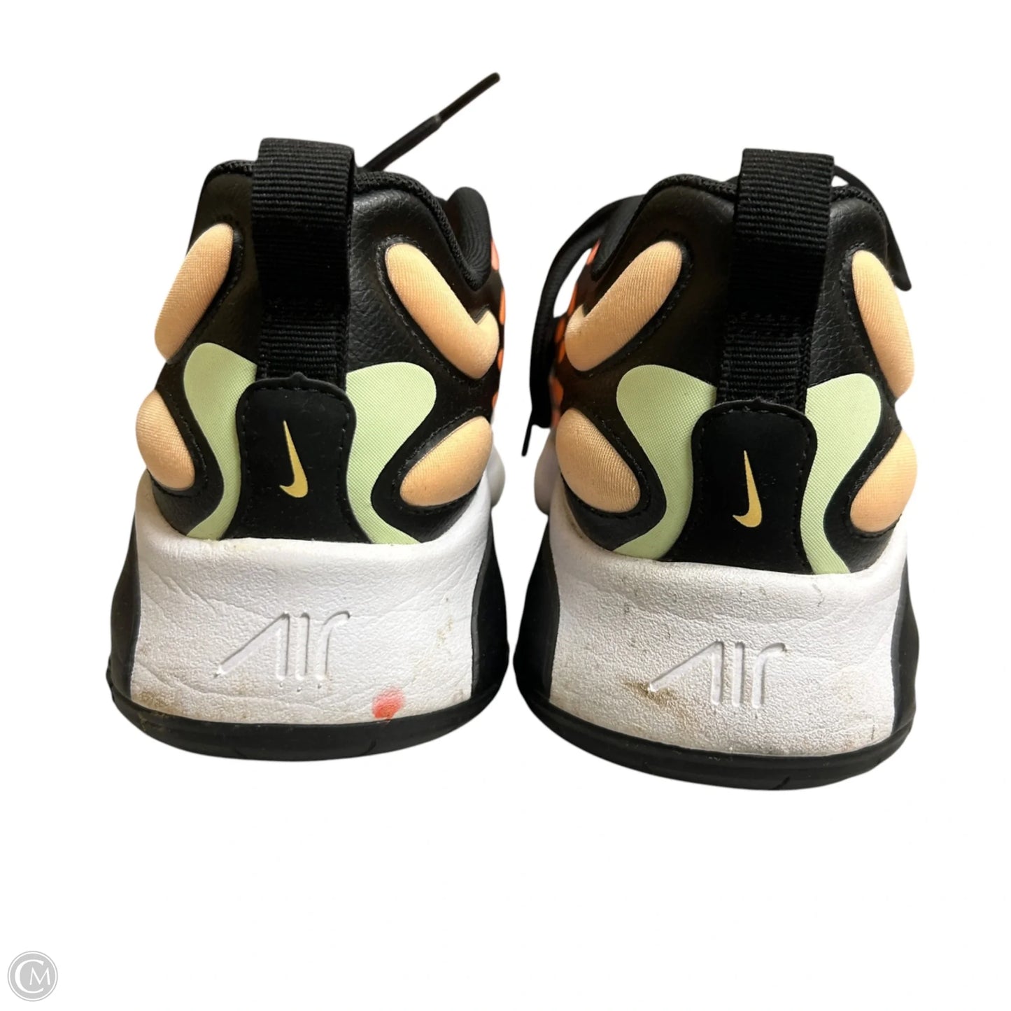 Shoes Sneakers By Nike In Black & Orange, Size: 7.5