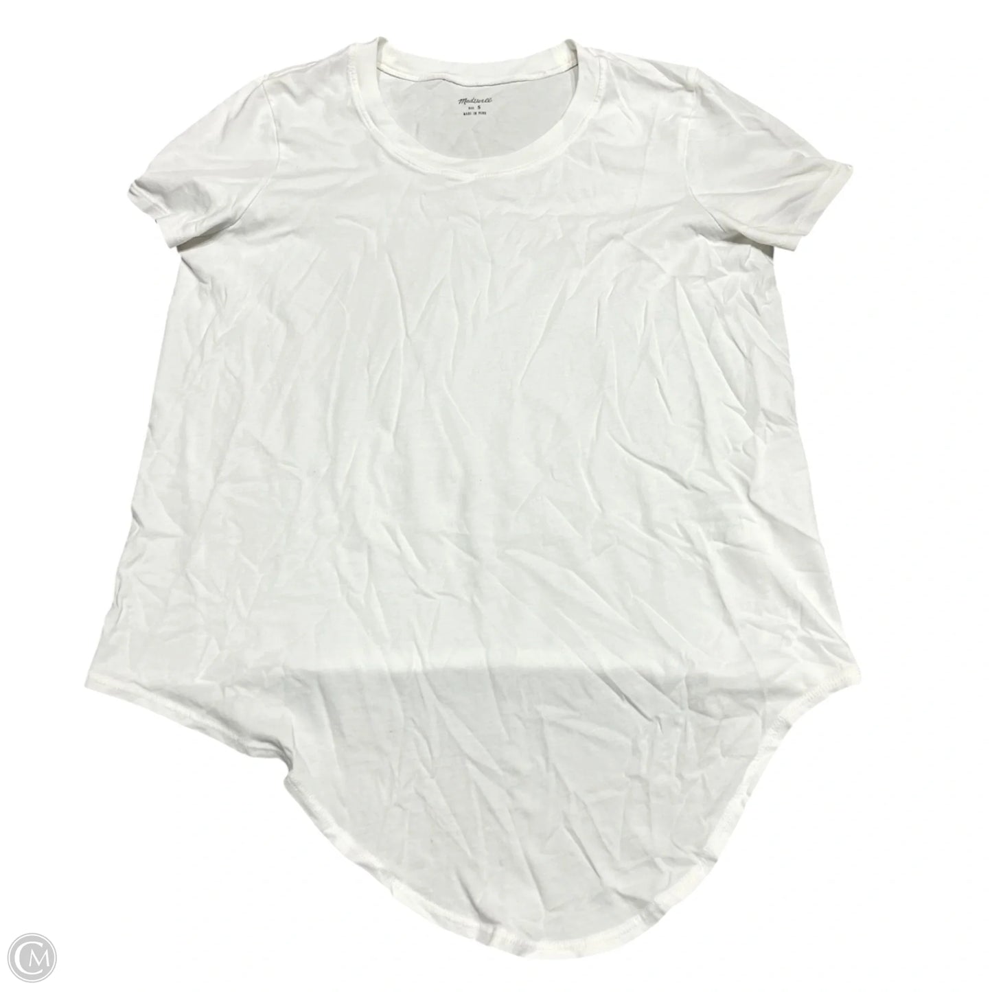 Top Short Sleeve Basic By Madewell In White, Size: S