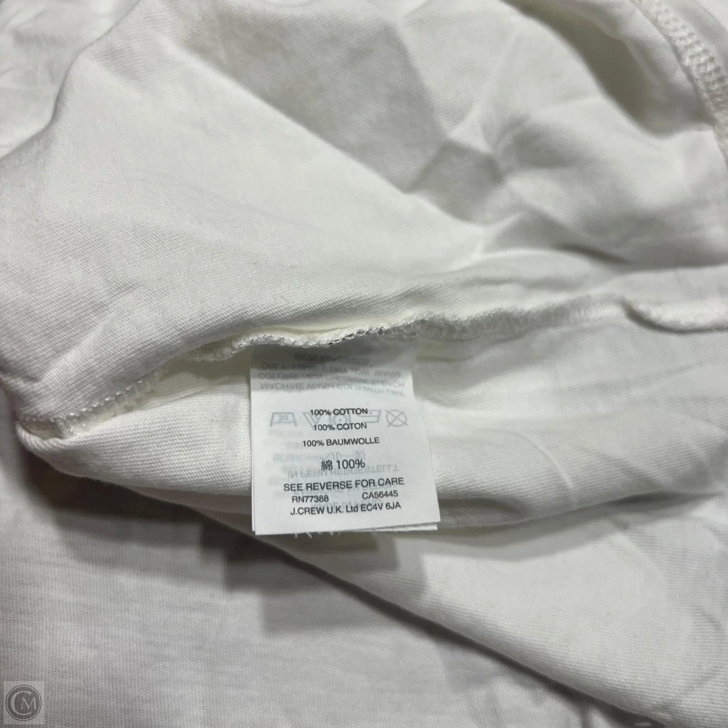 Top Short Sleeve Basic By Madewell In White, Size: S