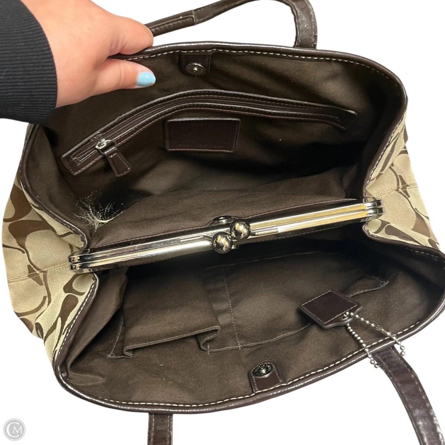 Handbag Designer By Coach, Size: Large