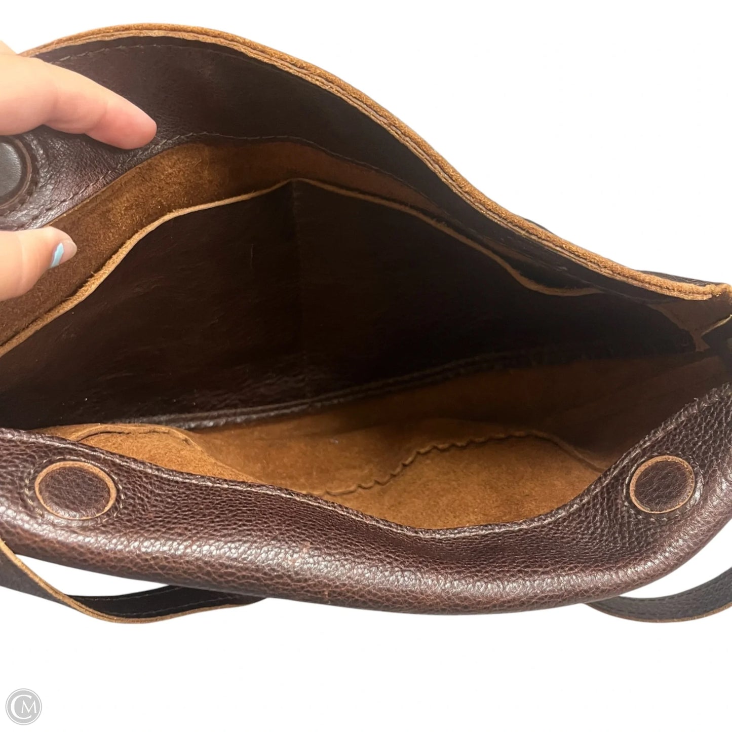 Handbag Leather By Portland Leather, Size: Medium