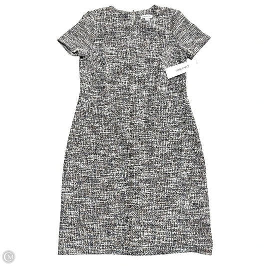 Dress Work By Calvin Klein In Black & Orange, Size: 8
