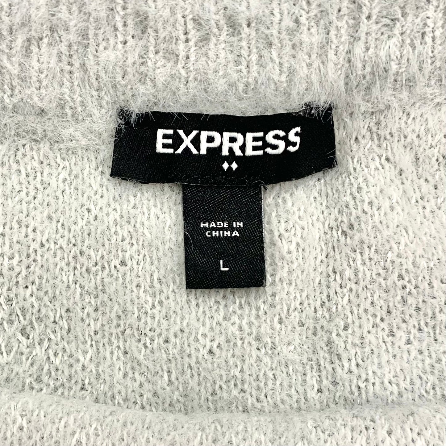 Sweater By Express In Grey, Size: L