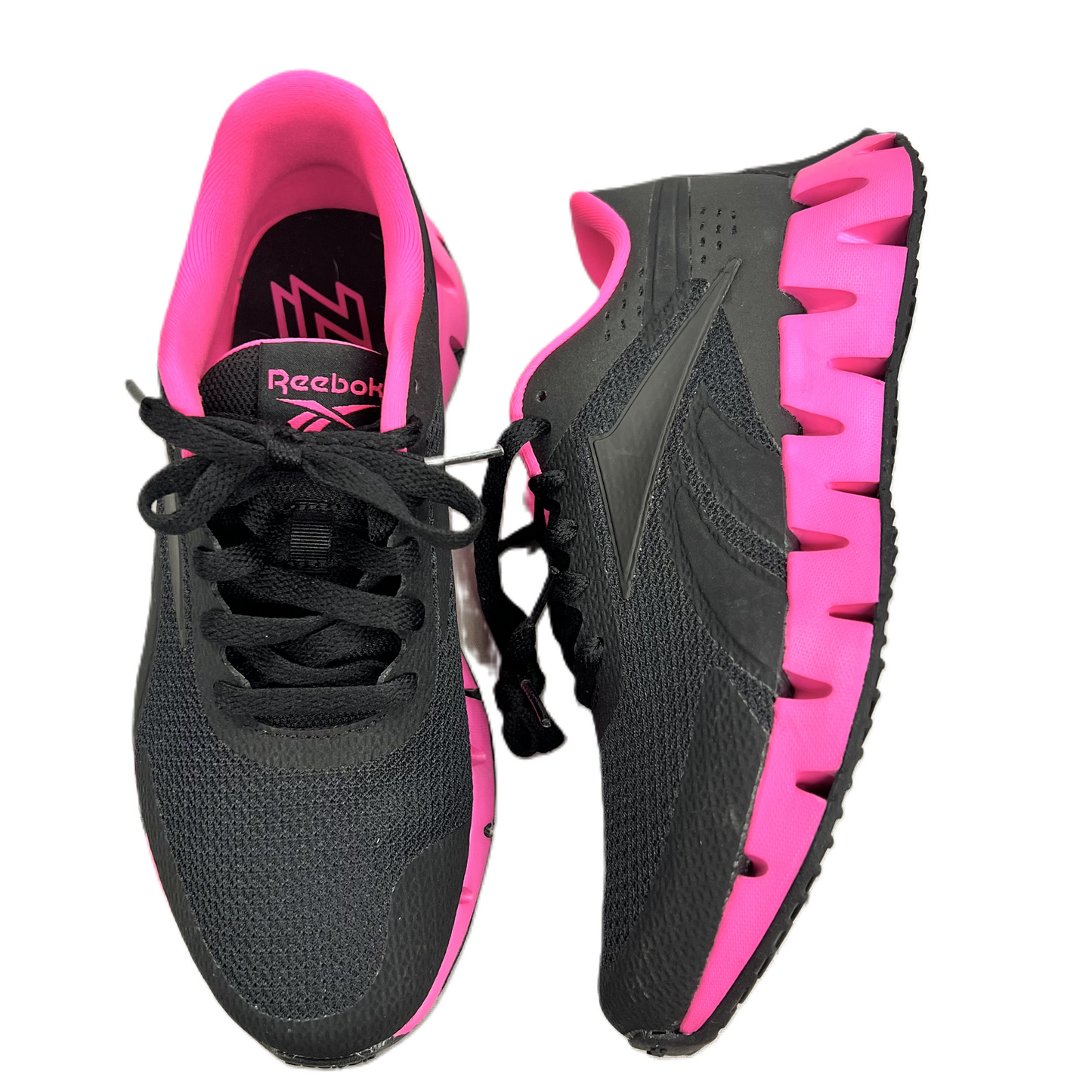 Shoes Athletic By Reebok In Black & Pink, Size: 5.5