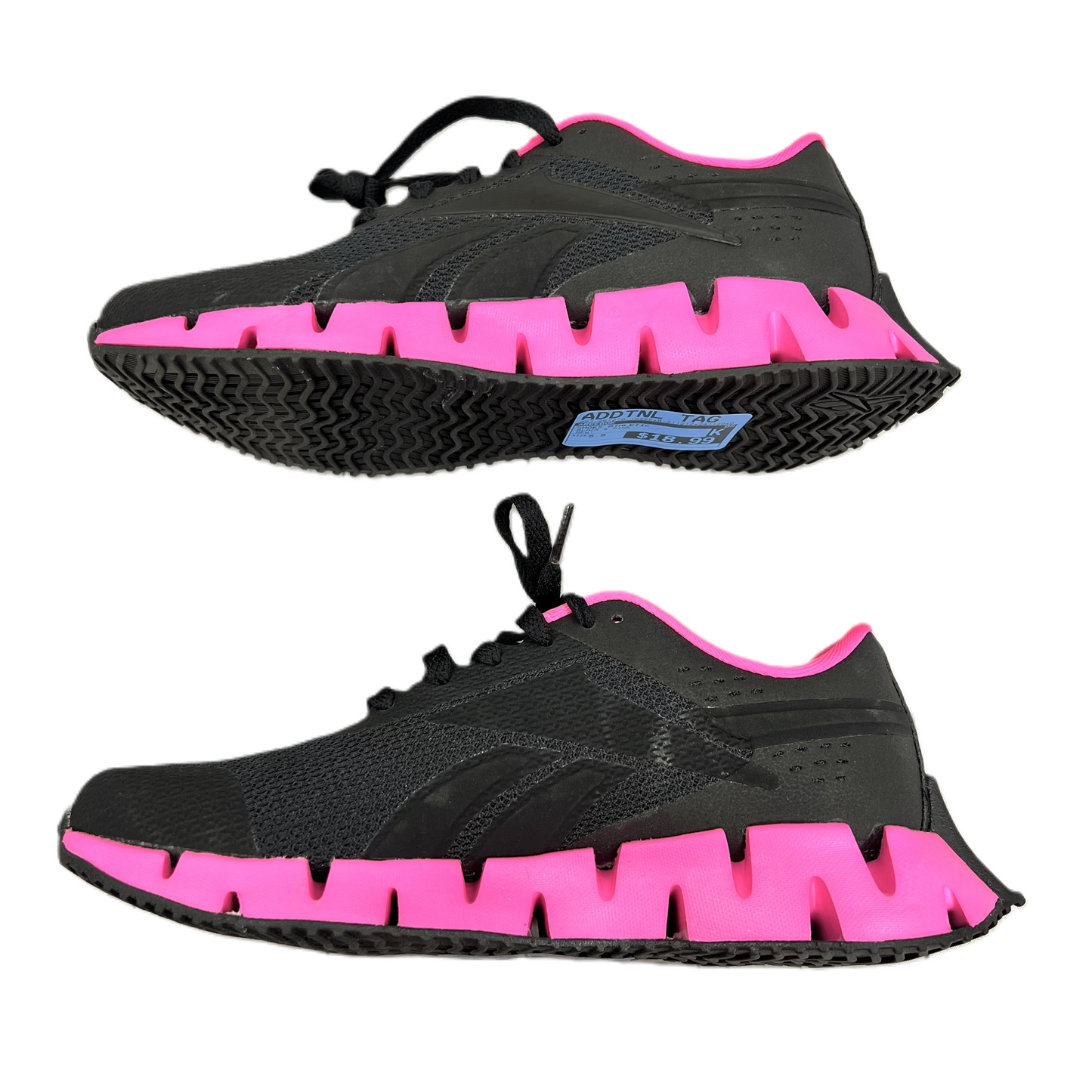 Shoes Athletic By Reebok In Black & Pink, Size: 5.5