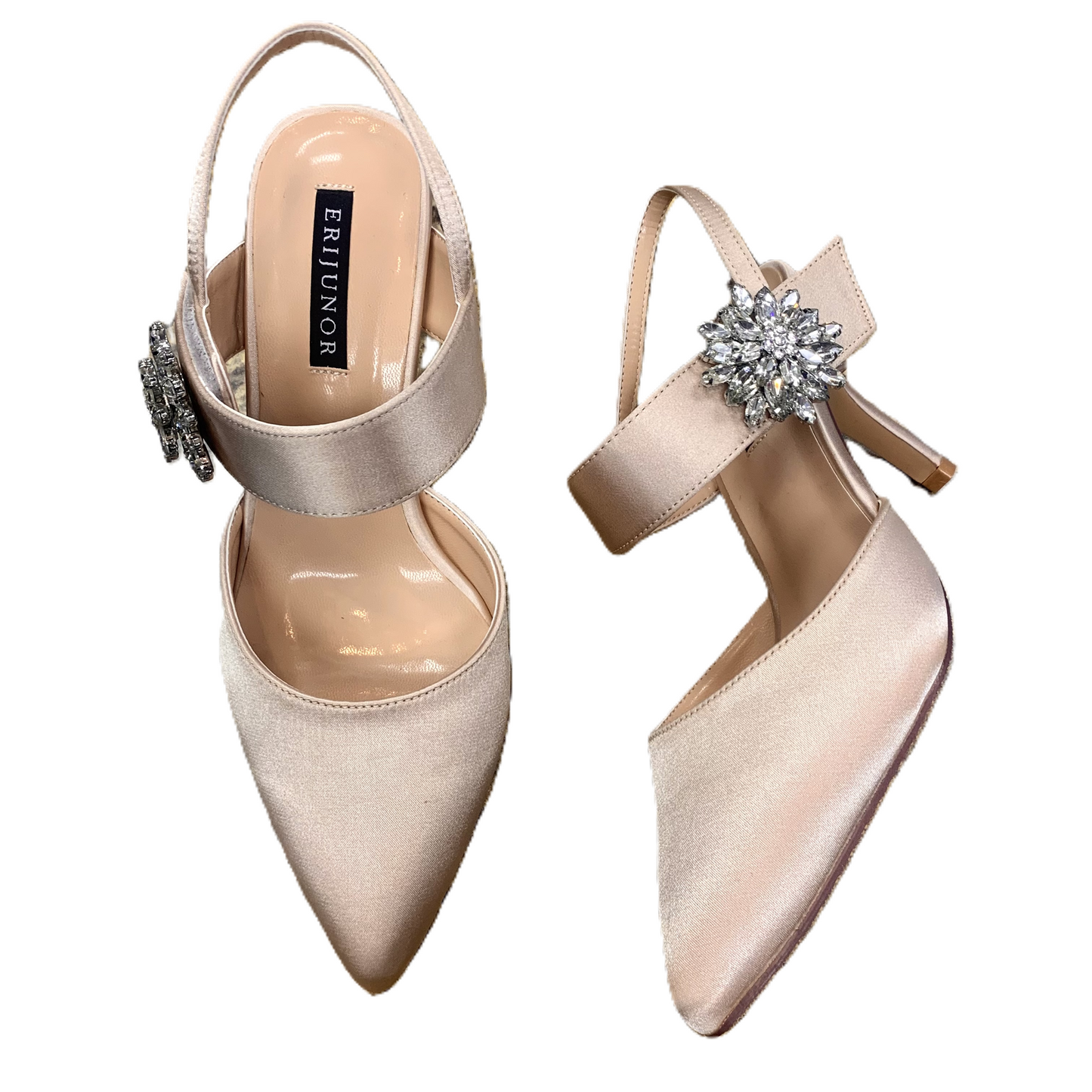 Shoes Heels Kitten By Erijunor In Cream, Size: 7