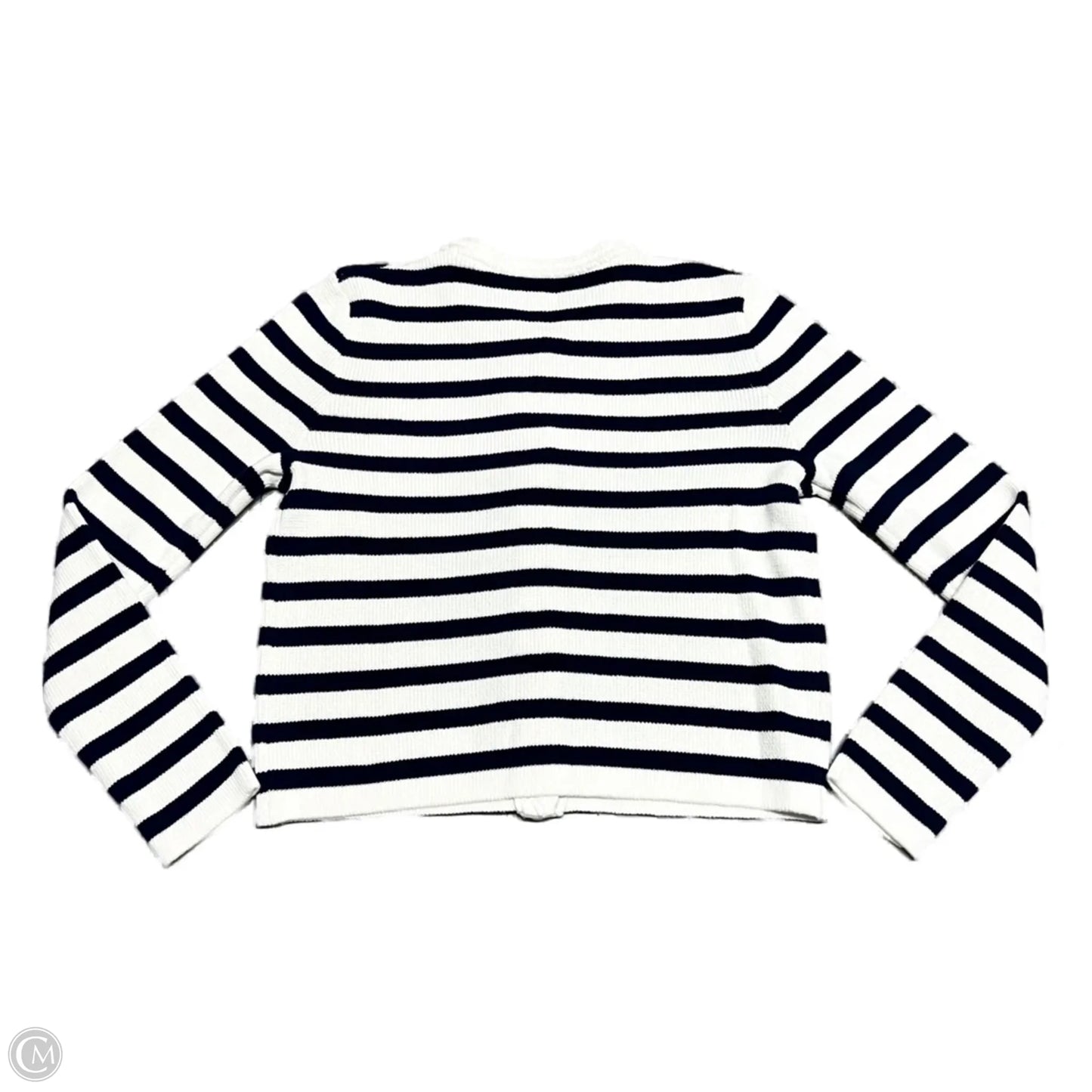 Sweater Cardigan By J. Crew In Striped Pattern, Size: Xs