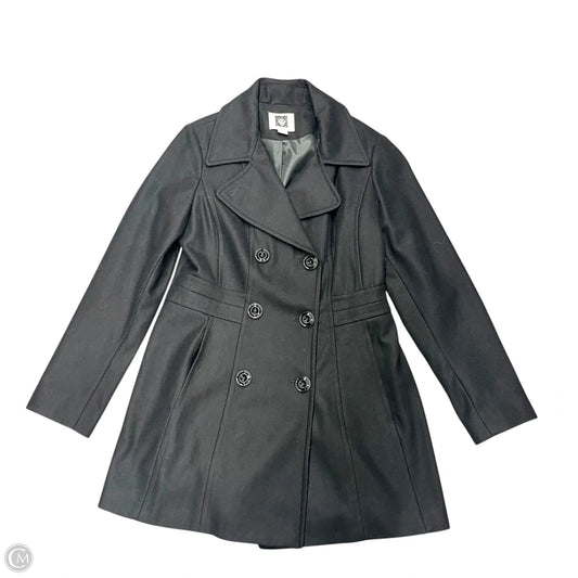 Coat Wool By Anne Klein In Black, Size: M