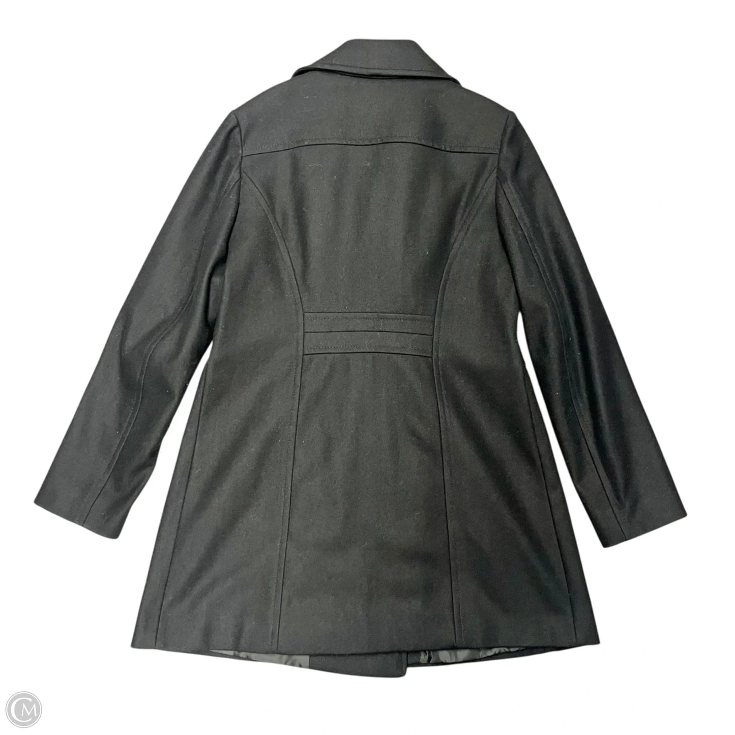 Coat Wool By Anne Klein In Black, Size: M