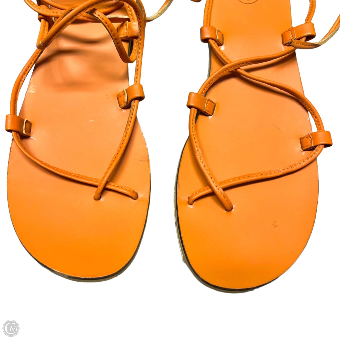 Sandals Flats By Urban Outfitters In Orange, Size: 7