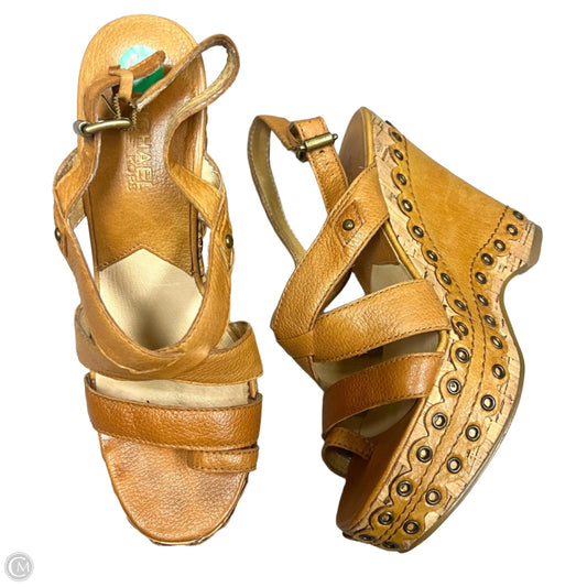 Sandals Heels Wedge By Michael By Michael Kors In Brown, Size: 6.5