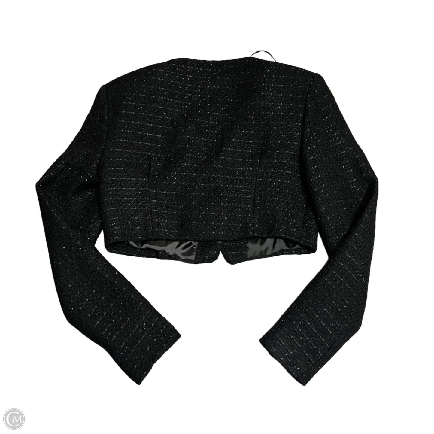Blazer By Zara In Black & Silver, Size: S