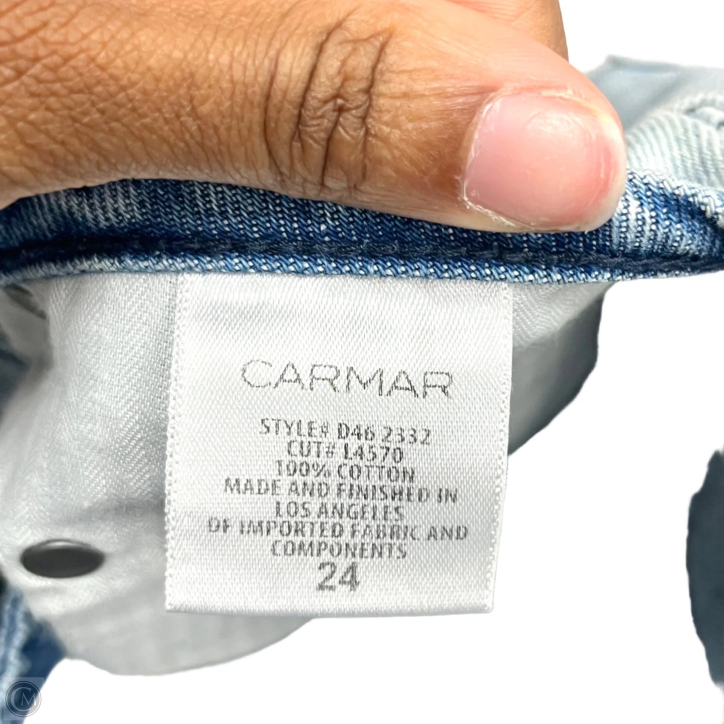 Shorts By Carmar In Blue Denim, Size: 0
