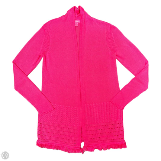 Sweater Cardigan Designer By Lilly Pulitzer In Pink, Size: Xs