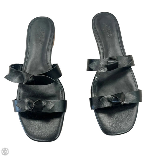 Sandals Flats By J. Crew In Black, Size: 7.5