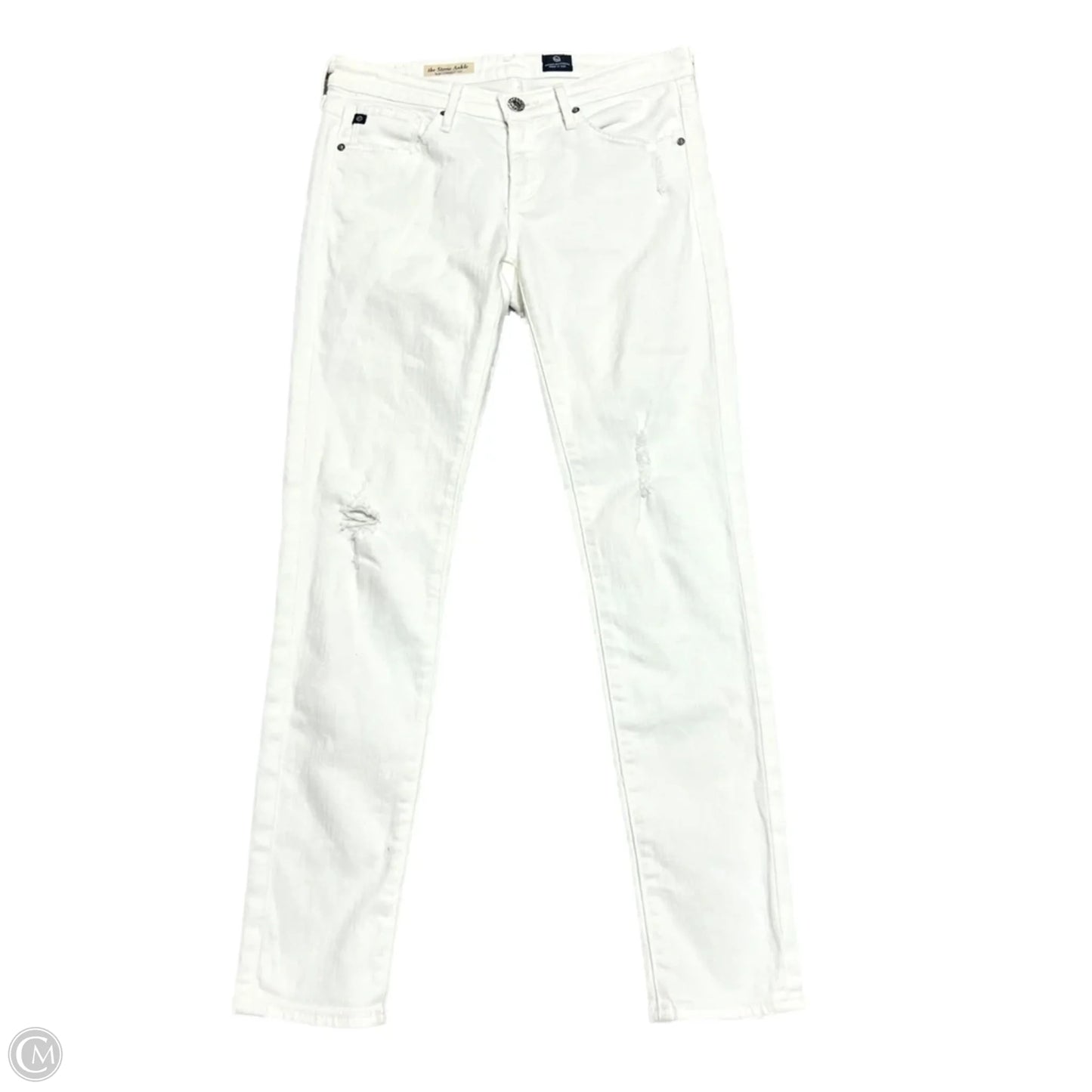 Jeans Skinny By Adriano Goldschmied In White Denim, Size: 2