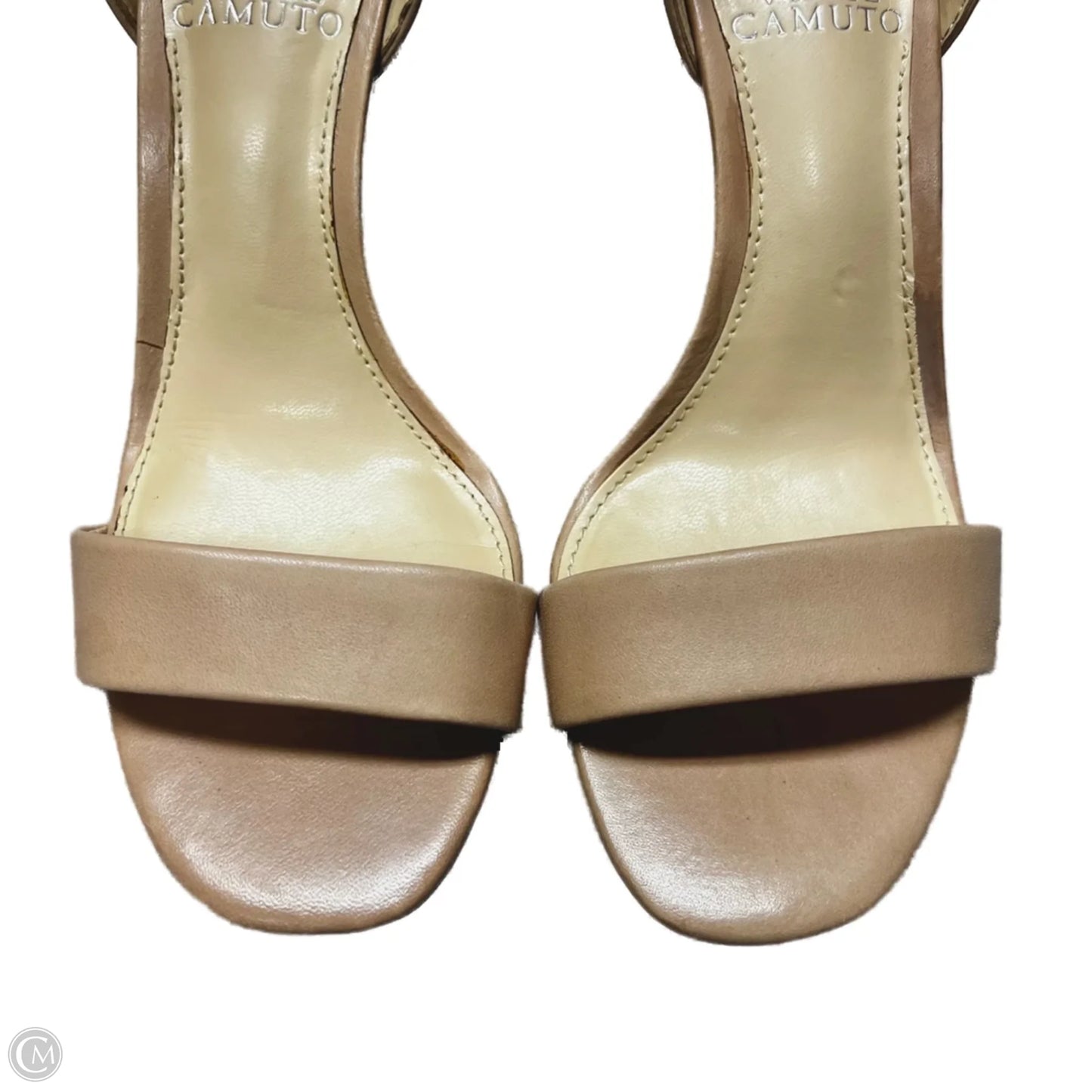 Sandals Heels Block By Vince Camuto In Tan, Size: 6