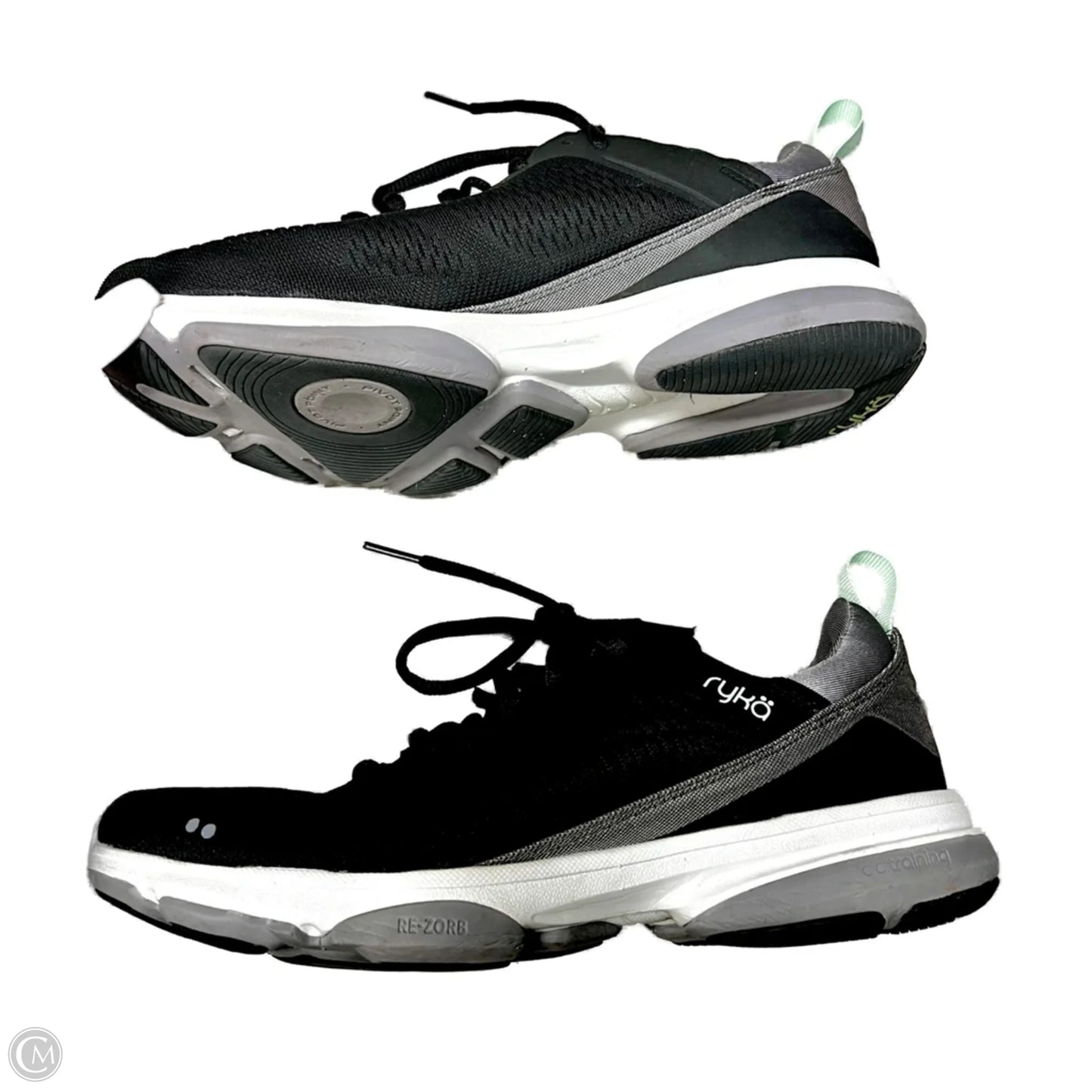 Shoes Athletic By Ryka In Black & Grey, Size: 9.5