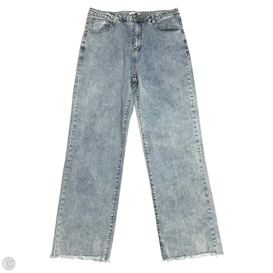 Jeans Straight By Fashion Nova In Blue Denim, Size: Xl