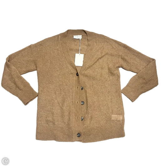 Sweater Cardigan By Everlane In Tan, Size: L