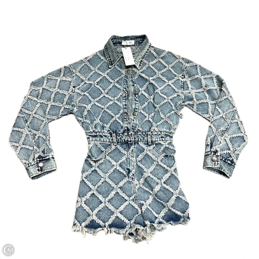 Romper By Goldenchic In Blue Denim, Size: M