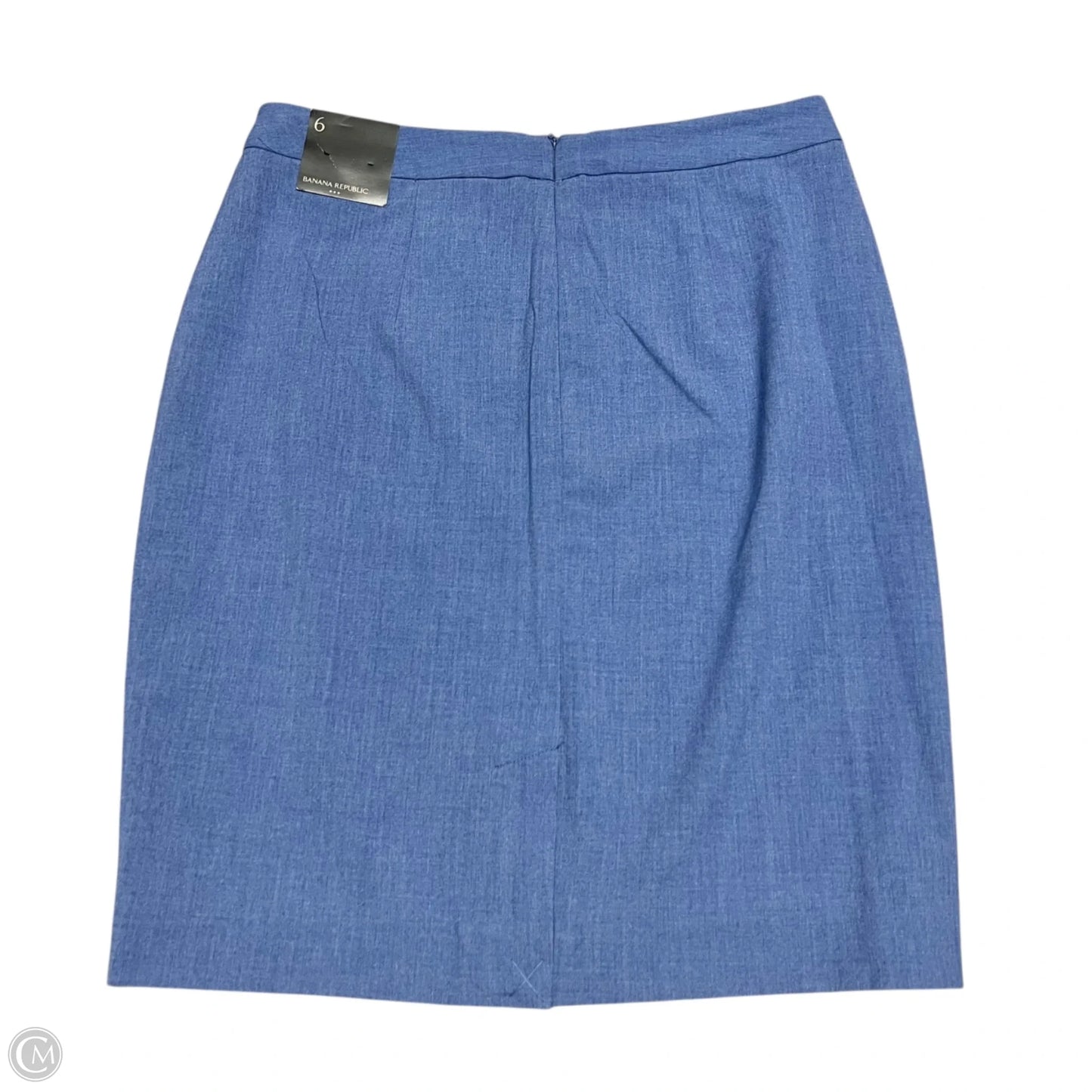 Skirt Midi By Banana Republic In Blue, Size: 6